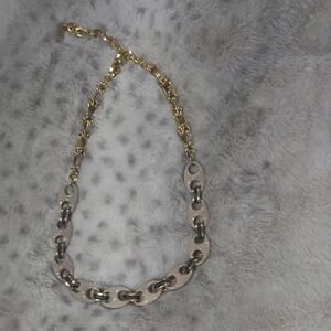 Elegant Gold and Silver Chain Necklace
